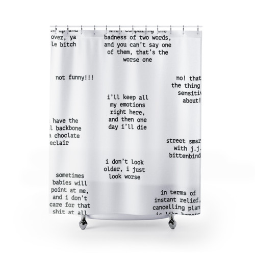 John Mulaney Quotes Shower Curtains