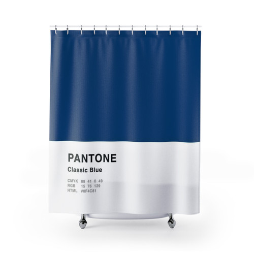 Classic Blue Pantone Shower Curtains