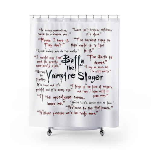 Buffy the Vampire Slayer Themed Shower Curtains