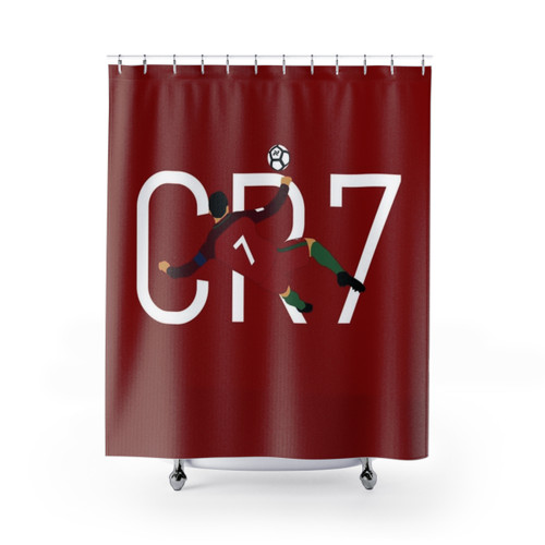 Ronaldo Shower Curtains - CR7 Soccer Decor