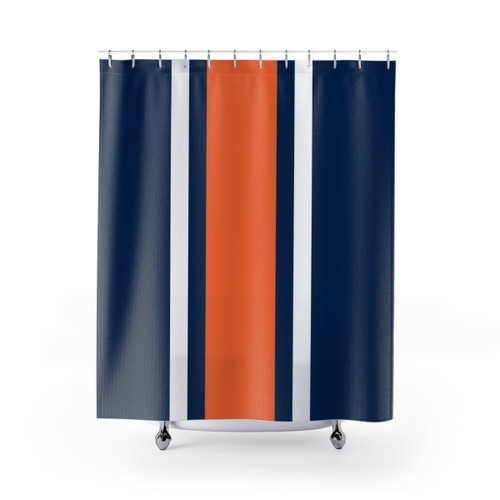 Vertical Power Stripe Shower Curtain