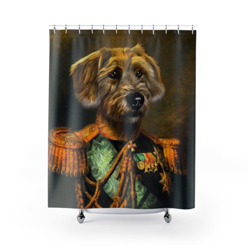 Doogle Dog Portrait Shower Curtains