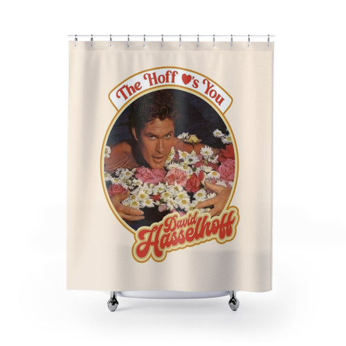 The Hoff Loves You Shower Curtains