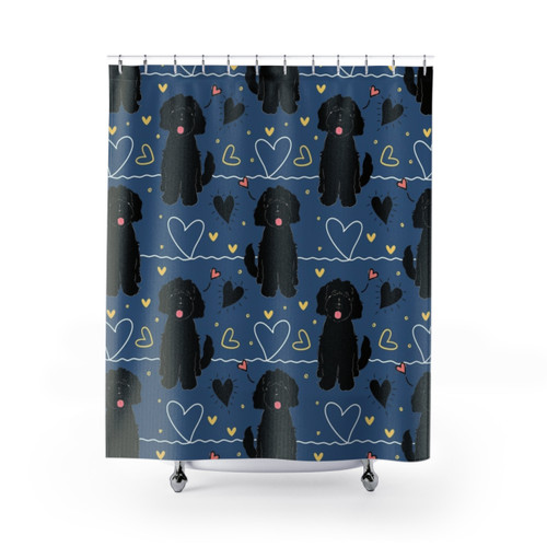 Goldendoodle Dog Shower Curtains