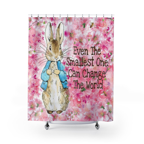 Peter Rabbit Blossom Shower Curtains - Beatrix Potter Inspired Bathroom Decor