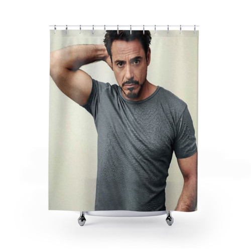 Robert Downey Jr. Themed Shower Curtain
