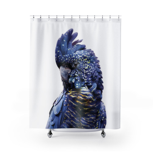 Black Cockatoo Shower Curtains - Australian Wildlife Design
