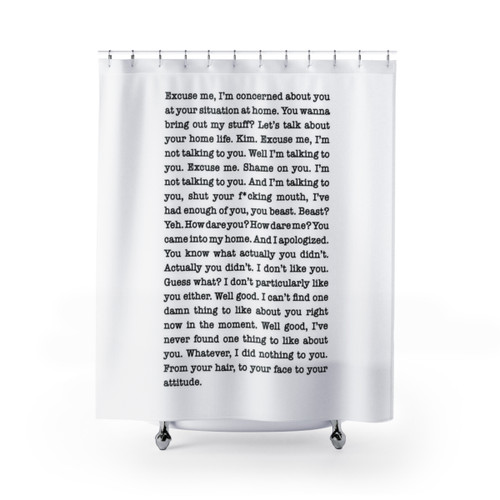 RHOBH Kim Richards vs Eileen Davidson Shower Curtain
