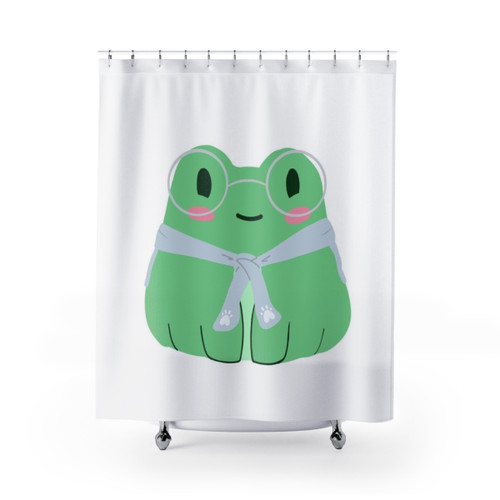 Frog Patton Themed Shower Curtain