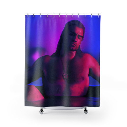 Neon Geralt Shower Curtain