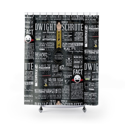 The Wise Words of Dwight Schrute Shower Curtains