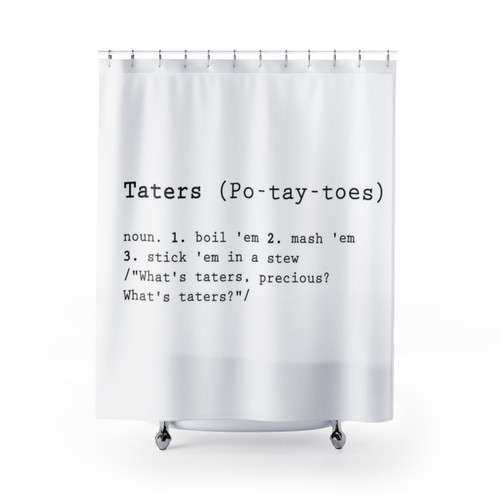 Taters Shower Curtains - Lord of the Rings Inspired Home Decor
