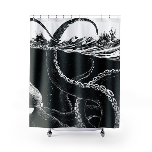 Kraken Sea Monster Shower Curtain