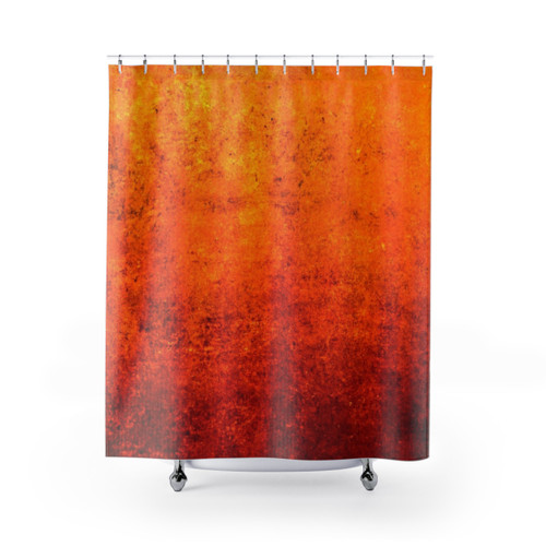 Orange Texture Shower Curtains