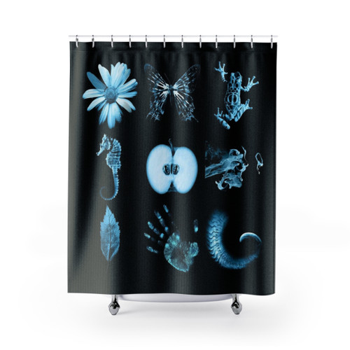 Fringe Shower Curtains with 9 Unique Glyphs