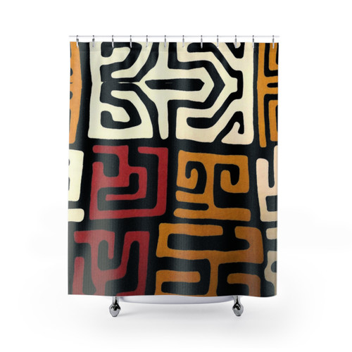 African Mudcloth Shower Curtains
