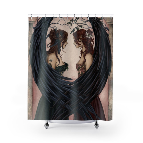 Sisters Shower Curtains with Enchanting Fantasy Design