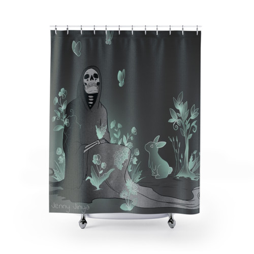 Grim Reaper Shower Curtains - Never Lost Design