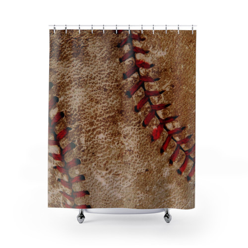 Vintage Baseball Sports Shower Curtain