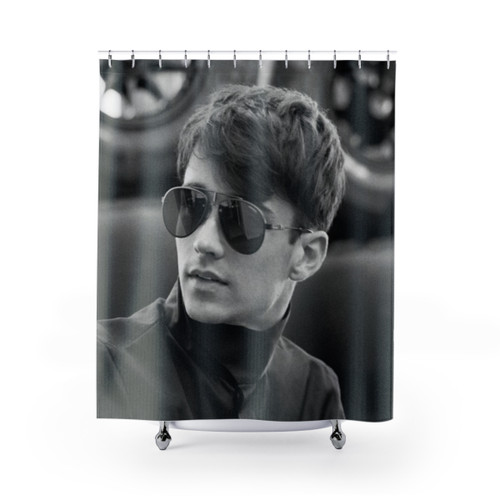 Charles Leclerc Formula 1 Shower Curtains