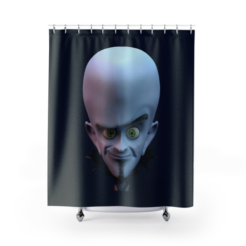 3D Megamind Shower Curtain - High Quality Bathroom Decor