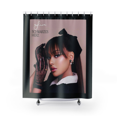 Ayliva Pullover Shower Curtains - Synth Pop, Minimalist Design