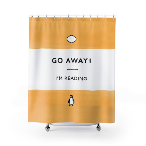Book Lover Shower Curtains with Penguin Classics Book Quote