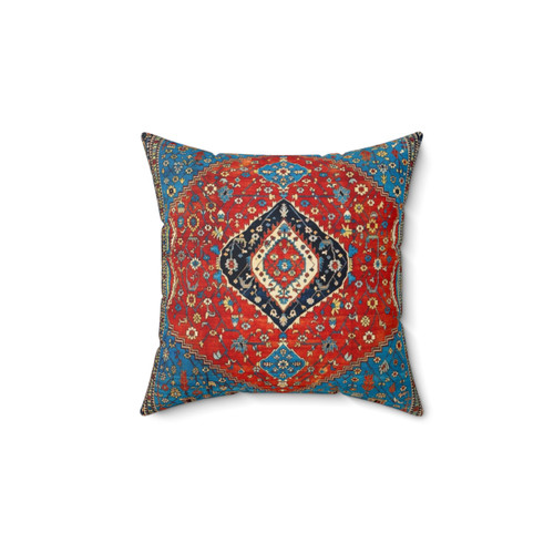 Antique Persian Carpet Print Decorative Pillow