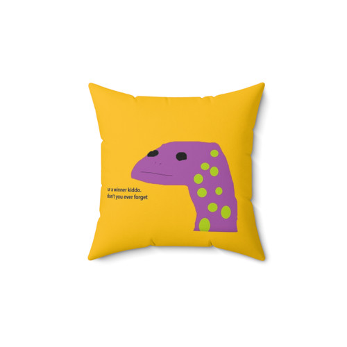 Motivational Lizard Decorative Pillow
