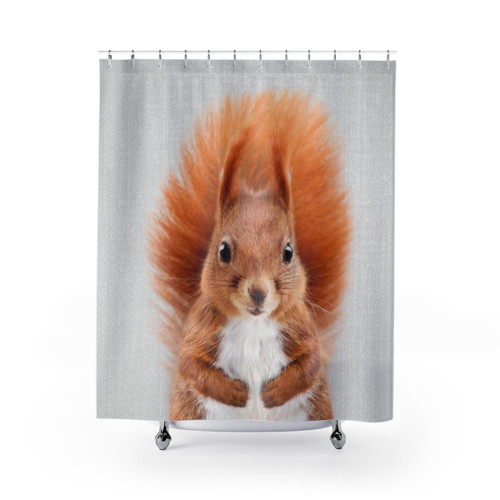 Colorful Squirrel Shower Curtains