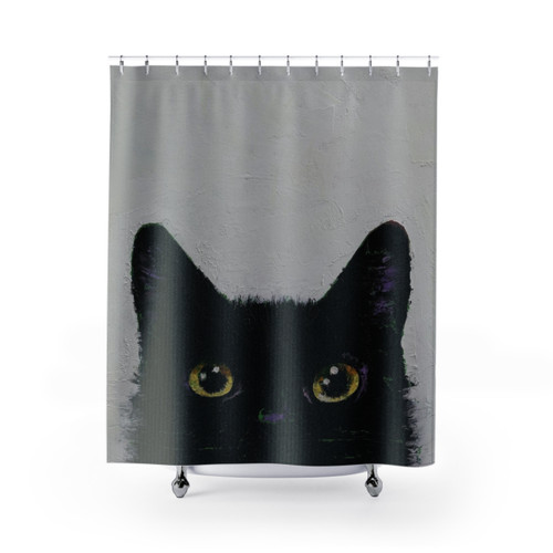 Black Cat Shower Curtains
