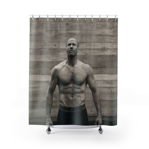 Jason Statham Shower Curtain - Action Star Decor