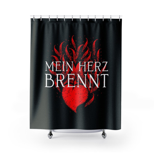 Rammstein Mein Herz Brennt Shower Curtains