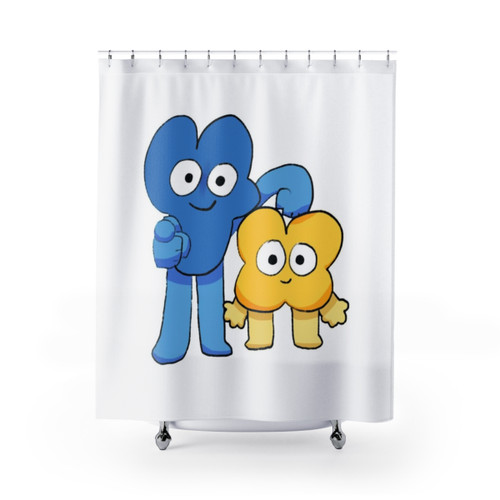 Four & X Themed Shower Curtain