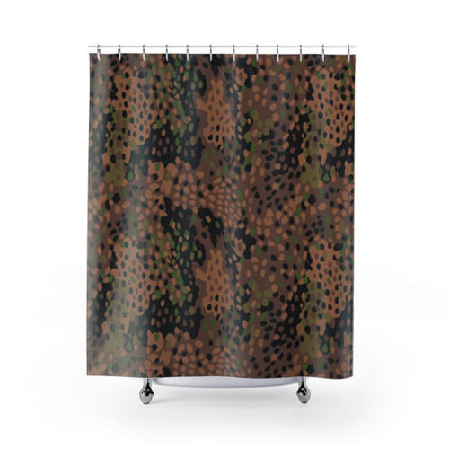 M44 Pea Dot Camo Shower Curtain
