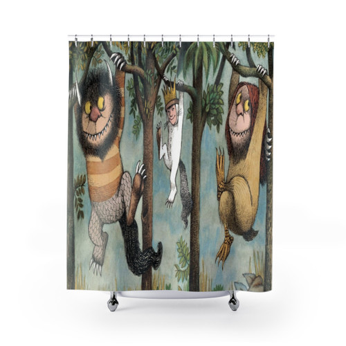 Where the Wild Things Are themed shower curtain