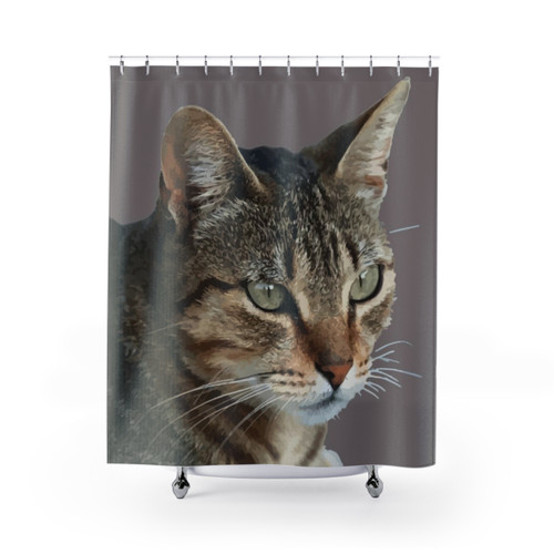 Tabby Cat Shower Curtain