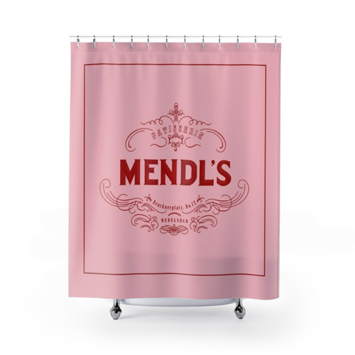 Mendl's Shower Curtains - Inspired by The Grand Budapest Hotel