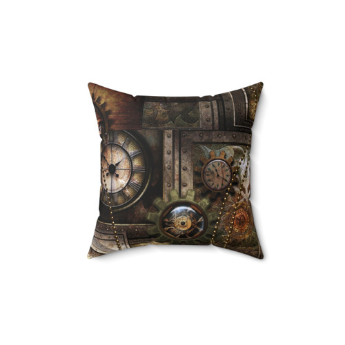 Steampunk Clockwork Gears Pillow