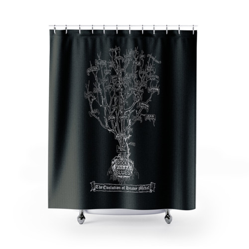 Heavy Metal Evolution Shower Curtains
