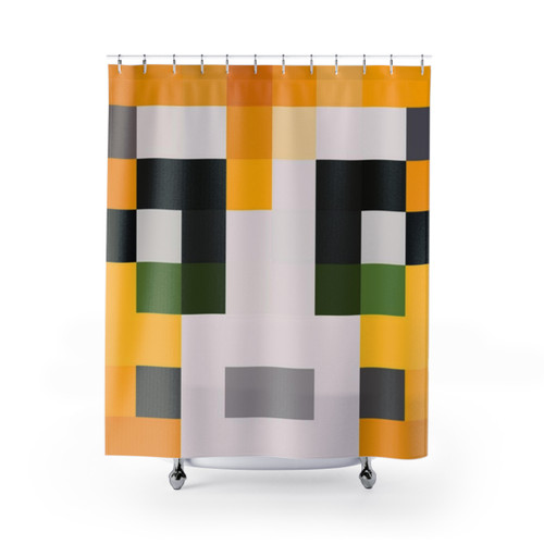 Stampy Minecraft Themed Shower Curtain
