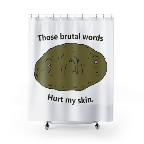 Big Lez Clarence Face Shower Curtains