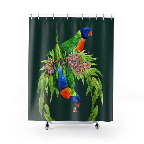 Rainbow Lorikeet Shower Curtains
