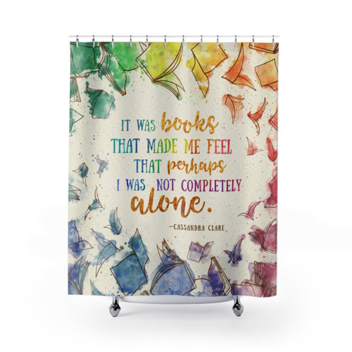 Bookish Shower Curtains for Book Lovers