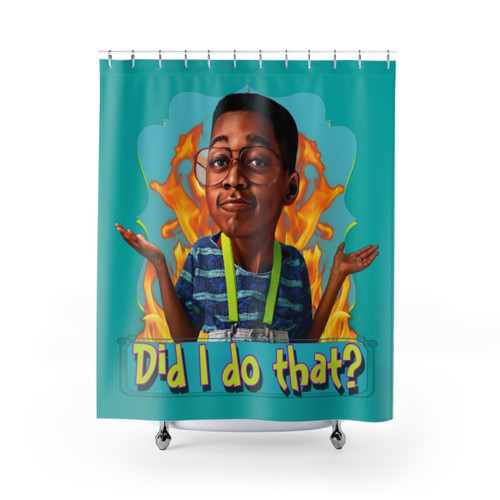 Steve Urkel Shower Curtains - Funny 90s Sitcom Decor