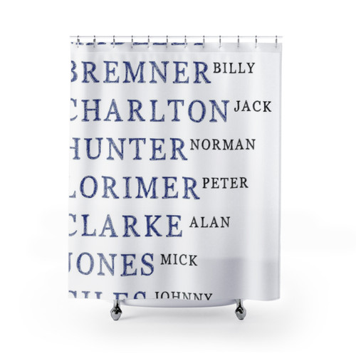 Leeds United 1972 Glory Days Shower Curtain