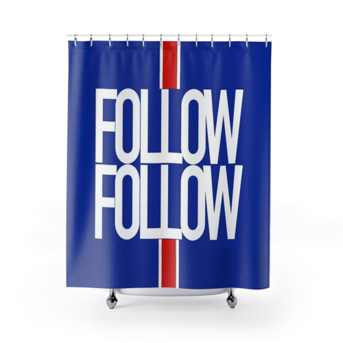Rangers FC Follow Follow Design Shower Curtains