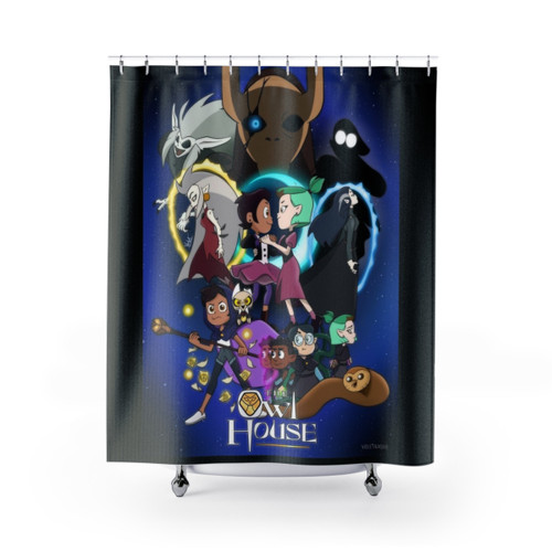 The Owl House Themed Shower Curtain