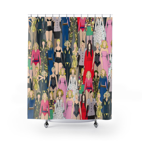 Madonna Shower Curtains - Artistic Female Singer Design