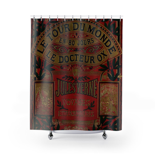Jules Verne Around The World Shower Curtains